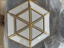 Lampe art déco hexagonale