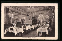 Lugano, Innenansicht Ristorante Biaggi