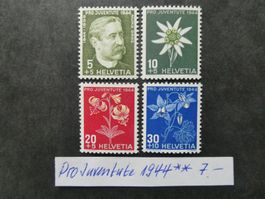 Pro Juventute 1944 postfrisch