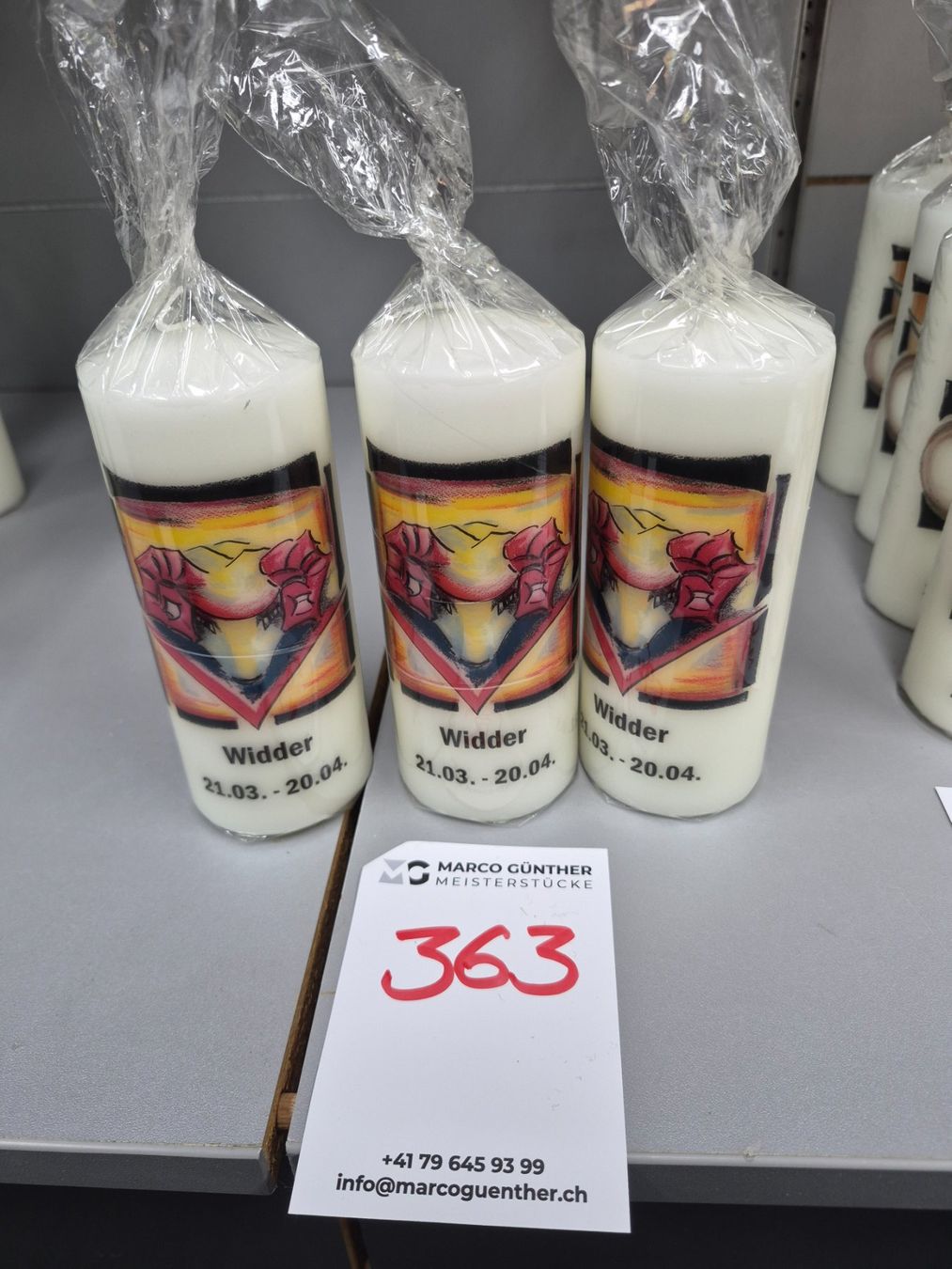 Candele: 363 Posten Sternzeichen-Kerzen aus Liquidation – Nuovo (secondo la descrizione) da Derendingen venduto da Meisterstuecke