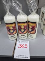 363 Posten Sternzeichen-Kerzen aus Liquidation