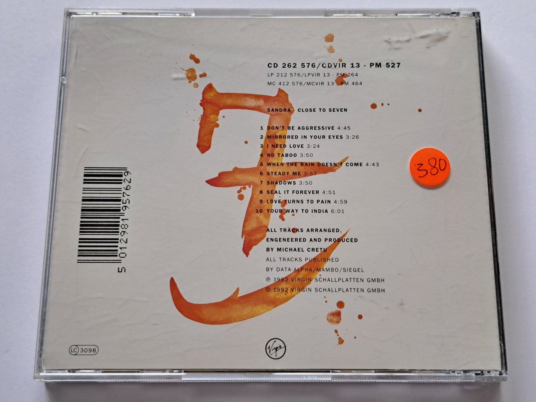CDs: Cd Sandra - Close to Seven  – D'occasion à Pully par bro_n52j 1