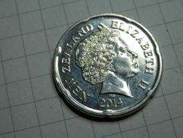 Neuseeland 20 Cent, 2014 neu