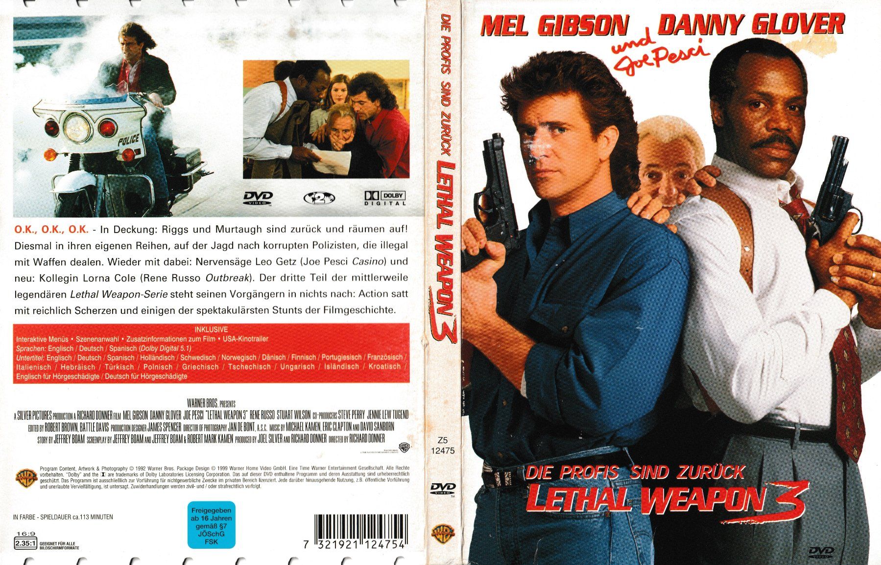 Tutti i DVDs: DVD - Lethal Weapon 3 – Usato da Langnau am Albis venduto da MediaRescuerKeLoX
