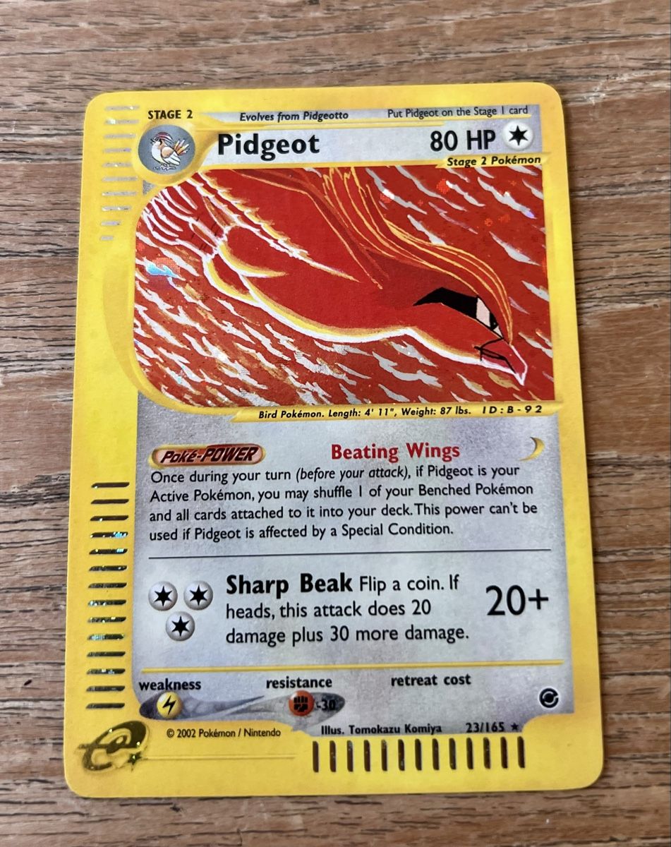 Pokémon Cartes à collectionner: NM 2002 Pokemon EXPEDITION Base - #23/165 Pidgeot - Holo - – D'occasion à Zollikon par inf_l5jd