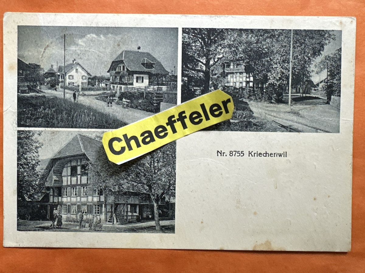 Cartoline postali: Alte Ansichtskarte Kriecherwil BE, Nr. 8755 – Usato da Zürich venduto da Chaeffeler