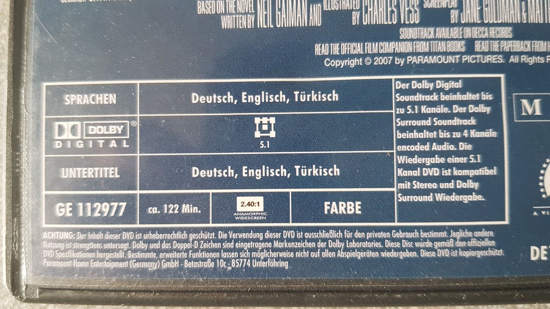 Tutti i DVDs: DVD Der Sternwanderer / Robert De Niro – Usato da Oetwil am See venduto da fineli2 1