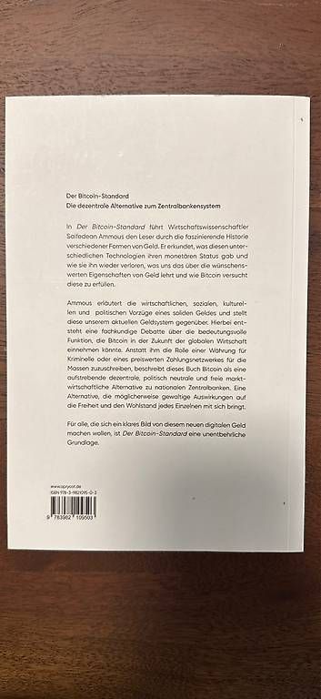 Livres: Der bitcoin standard  – Neuf avec emballage d'origine à Mellingen par per_vt6d 1
