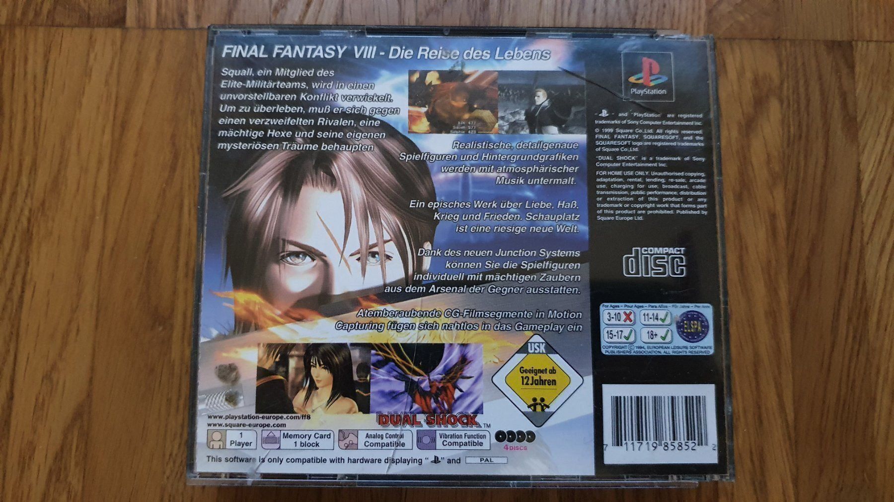 Sony Giochi: Final Fantasy VIII DE (4/4 CDs) – Usato da Puidoux venduto da Svreber 5