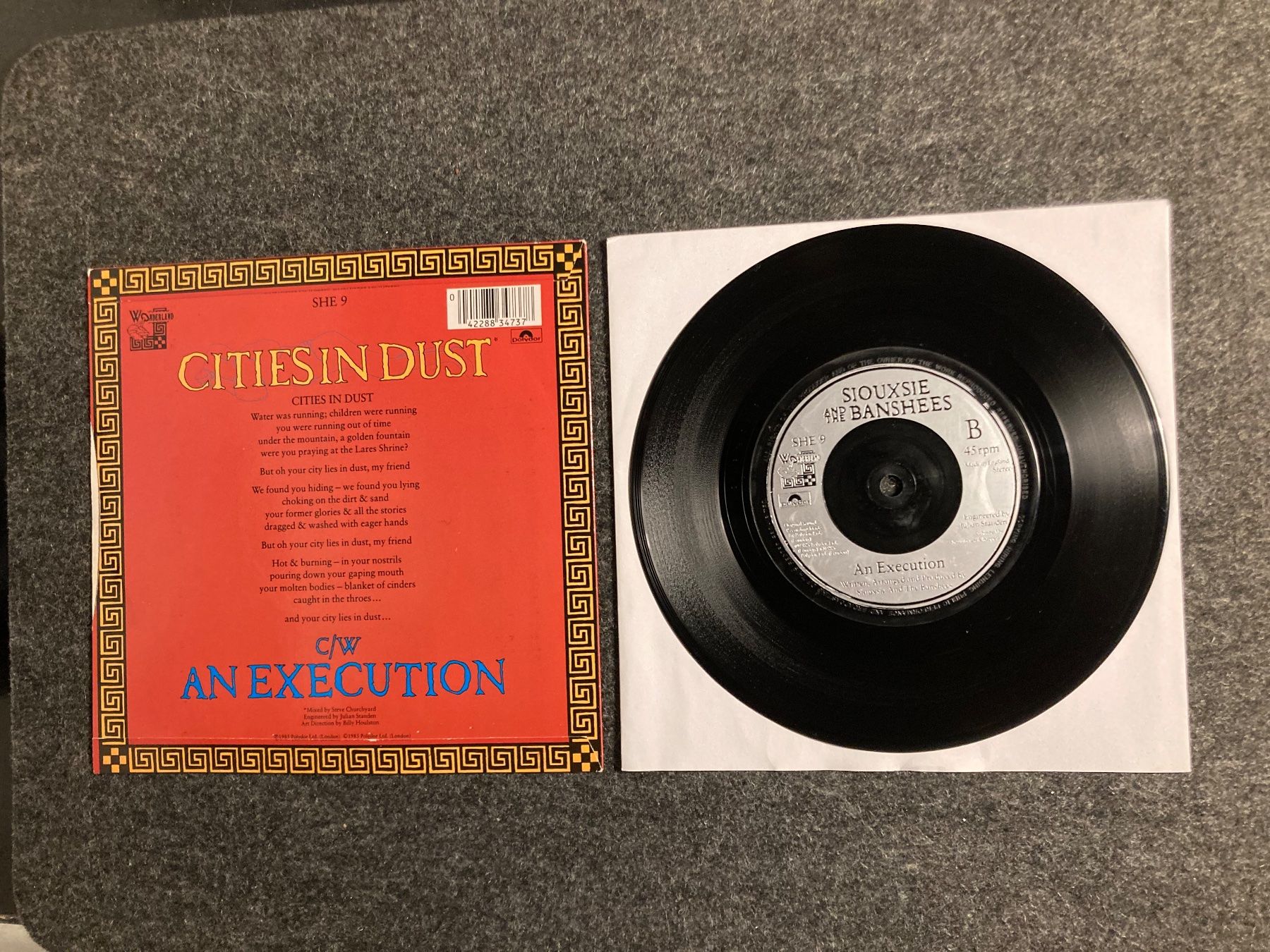 Schallplatten: Siouxsie And the Banshees - Cities In Dust (7") – Gebraucht aus Fribourg von Karushi 1