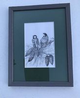 Petit tableau avec 2 oiseaux