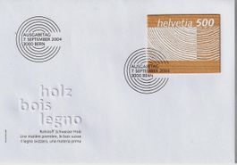 2004 Sondermarke Schweizer Holz, FDC