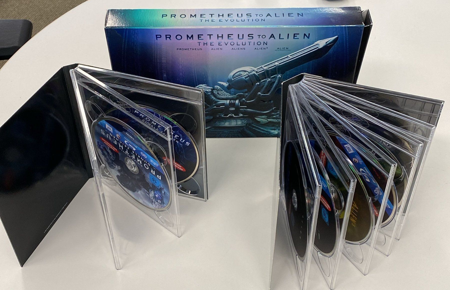 Alle DVDs: PROMETHEUS TO ALIEN THE EVOLUTION 9 DISC SET BLU-RAY 3D – Gebraucht aus Zürich von  1