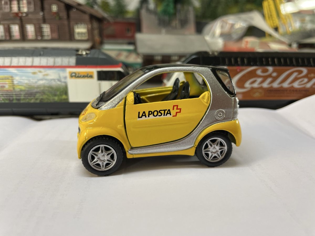 Smart Modellini d'auto: Modellauto Smart City-Coupe Die Post 1:33 – Nuovo (secondo la descrizione) da Gossau SG venduto da Krokodil344