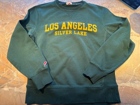 Superdry Sweatshirt Gr. S Los Angeles grün Vintage Look