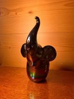 Vintage Glass Elephant Paperweight