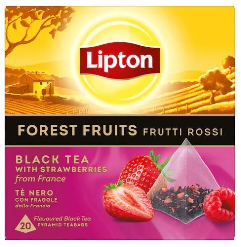 Cibi & Specialità: Lipton Tea - Forest Fruit - Pyramidenbeutel – Nuovo e nell'imballaggio originale da Gampelen venduto da Geschenkxy 1