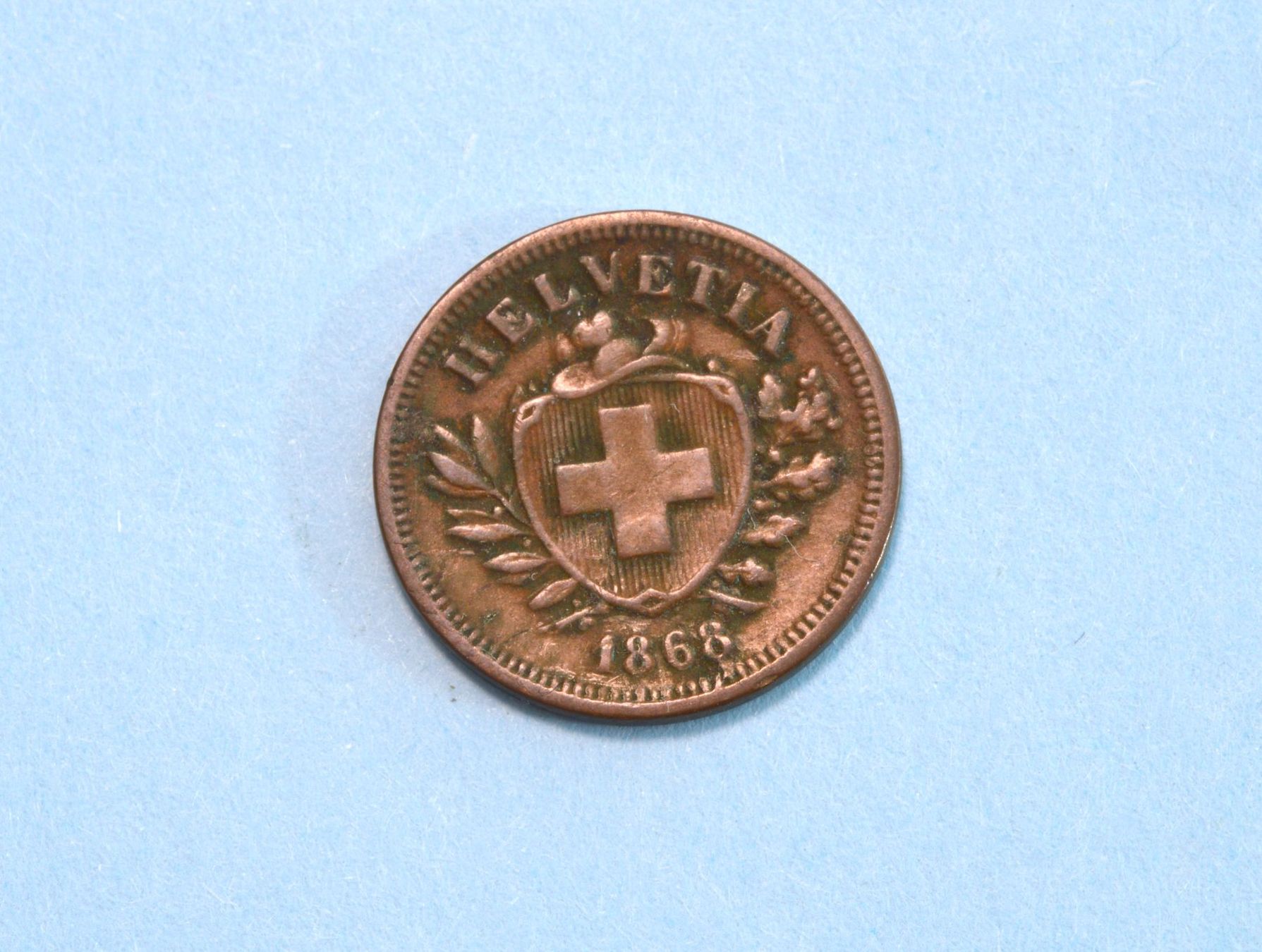 Tutti le monete: 1 Rappen 1868 – Usato da Oberglatt ZH venduto da dil_85sh 2