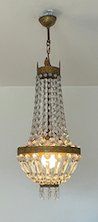 Kronleuchter & Deckenlampen: Klassischer kl.Kronleuchter, Kristallbehang – Maria-Theresia – Gebraucht aus Zürich von fashion_queen_zueri 1