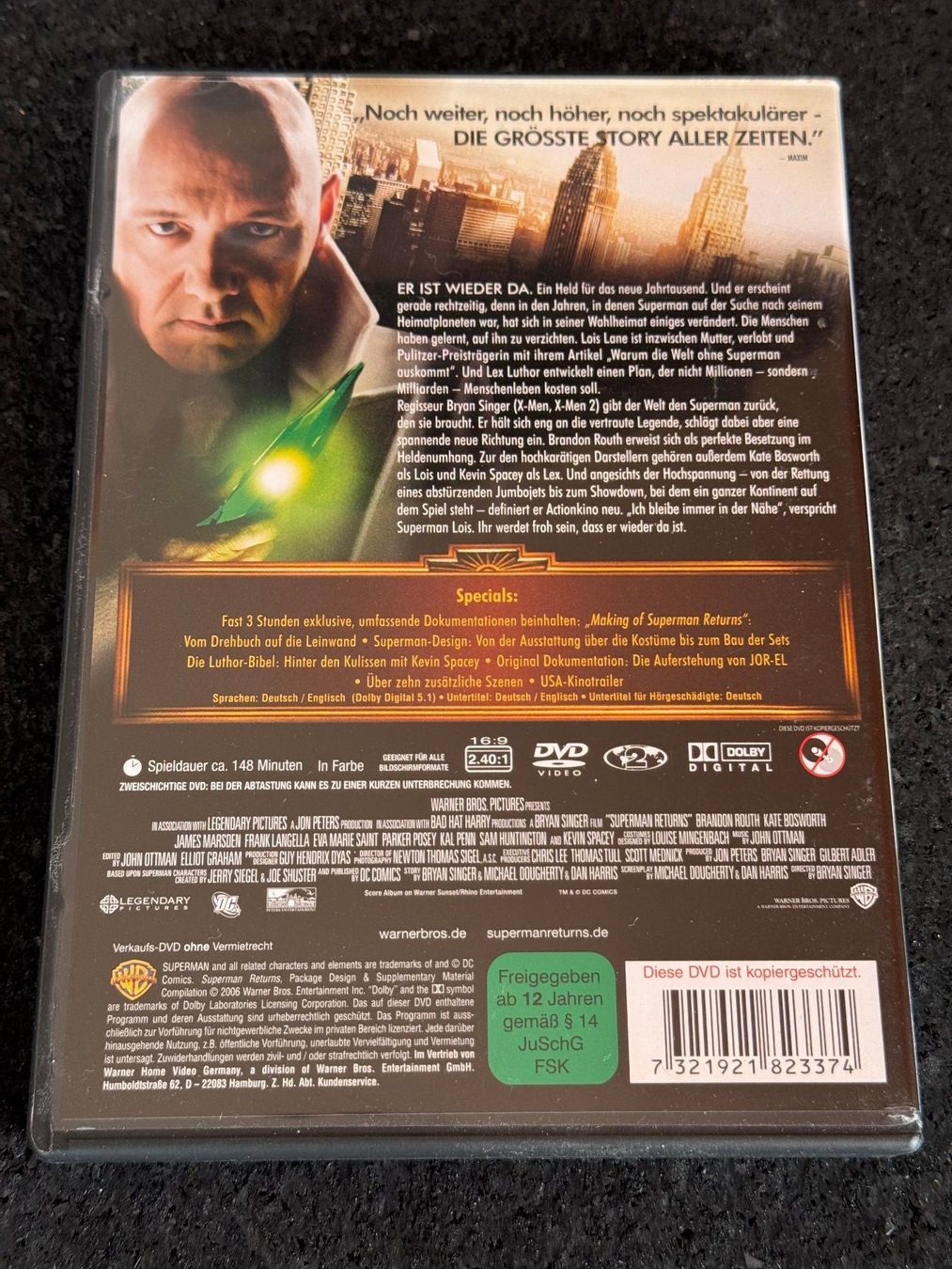 Tutti i DVDs: Superman Returns 2 Disc Edition DVD's DE/EN – Usato da Fribourg venduto da tschjoly 1