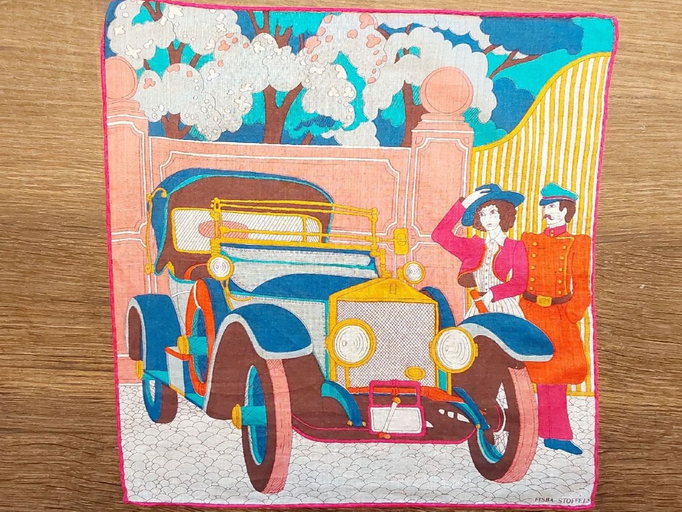 Sonstige Kleidung & Accessoires: Taschentuch Fisba-Stoffels Motiv Oldtimer – Neu (gemäss Beschreibung) aus Köniz von scopello12