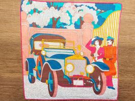 Taschentuch Fisba-Stoffels Motiv Oldtimer