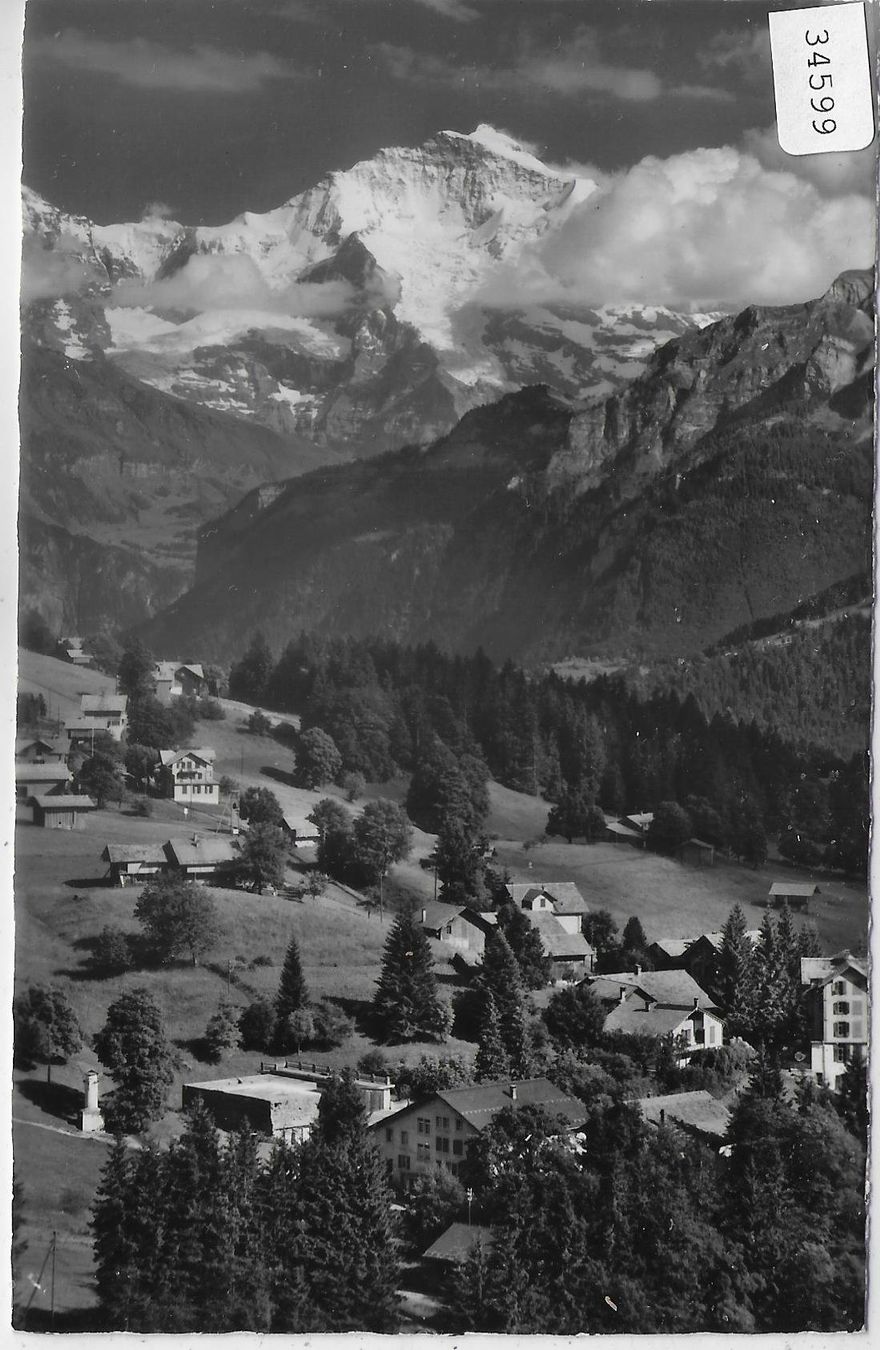 Cartoline postali: Beatenberg - Waldegg. Jungfrau - Photo: E. Gyger – Usato da Ettingen venduto da Kartenplanet