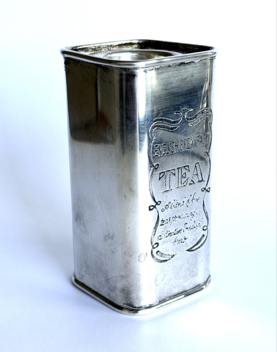 Contenitori & Simili: Vintage Teedose "English Breakfast Tea" versilbert  – Usato da Zürich venduto da Geniuss 2