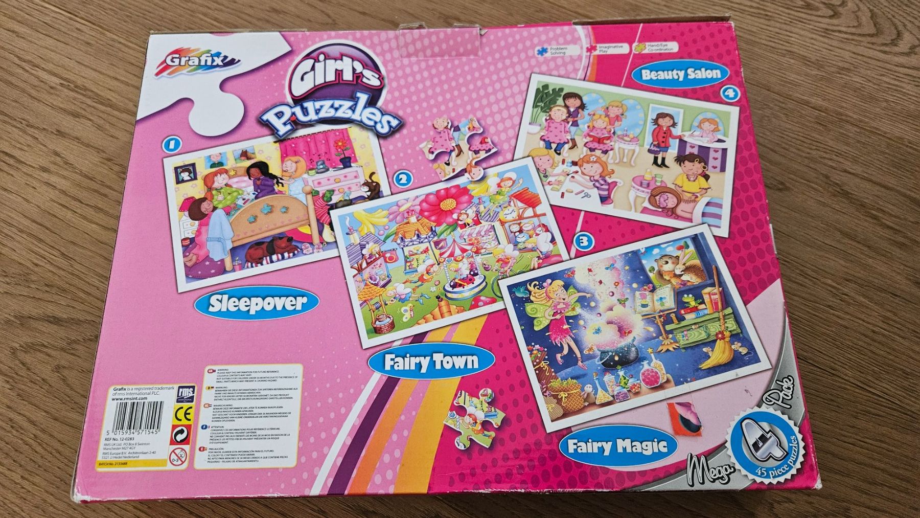 Puzzle: 4 girl's puzzles 45 pezzi – Usato da Melano venduto da H-Sara 1