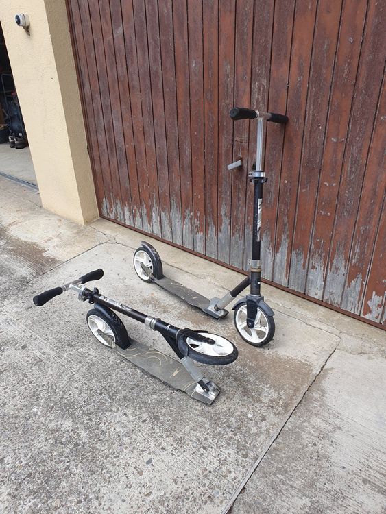 Scooter CRANE Pliable - Roues 200mm - Blanc - Enfants/Adultes Jusqu'à 100kg