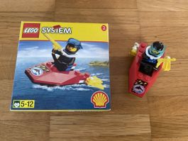 Lego System Taucherin mit Kleinboot
