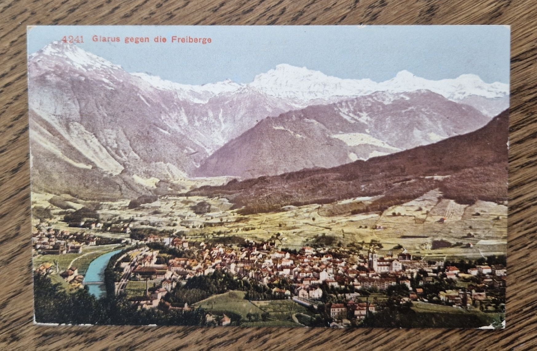 Ansichtskarten: Glarus 1908 – Gebraucht aus Ebikon von Donar50