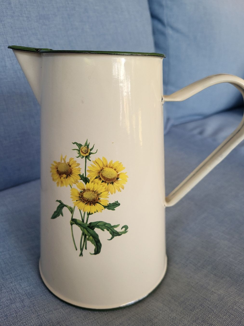 Vasi & Recipienti: Kanne Emailiert mit Sonnenblumen – Usato da Gutenswil venduto da ghekko88 6