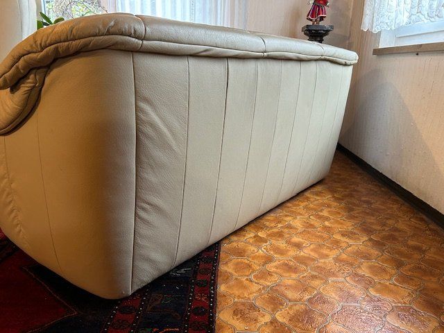 Divani: Leder Sofa, beige – Usato da Flumenthal venduto da Uranus26 2