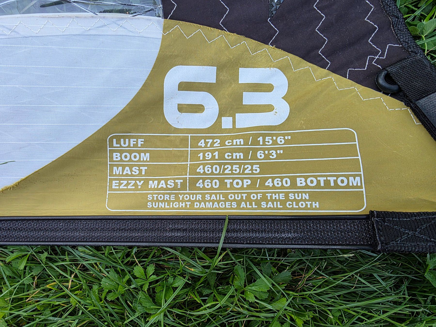 Surf: Windsurfsegel Ezzy elite 6,3 – D'occasion à Buchs SG par swisssurfer007 2