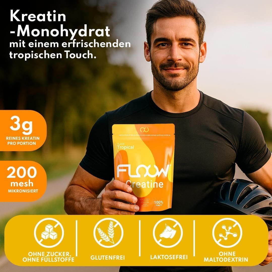 Cibi & Specialità: Creatin Monohydrat Pulver 306g Tropisch – Nuovo e nell'imballaggio originale da Suhr venduto da SchnapperCH 1