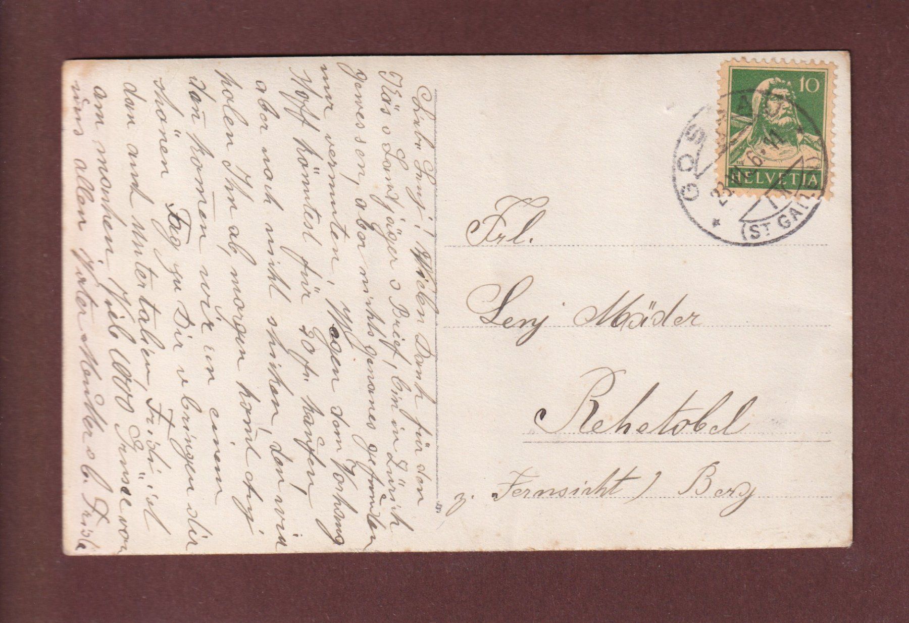 Cartoline postali: GOSSAU - Kirche - 1926 // Falte // – Usato da Pully venduto da nicecards-shop 1