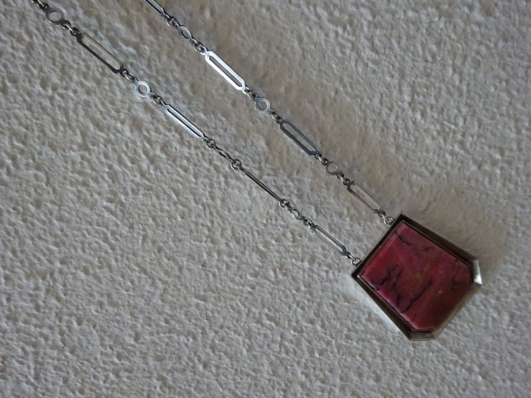 Ketten: Kette Rhodonit Russland / 875 Silber – Gebraucht aus Esslingen von FetteSchnecke 4