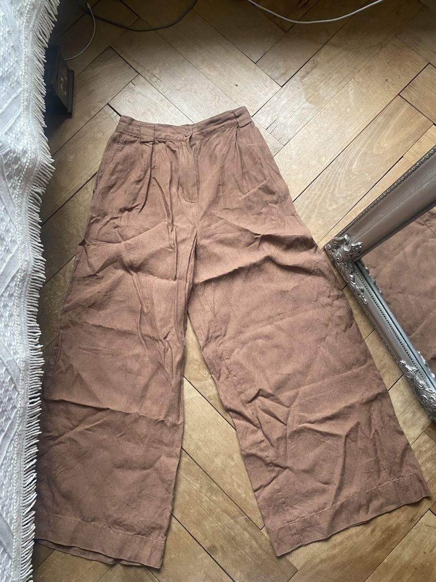 Pantaloni: Leinenhose braun – Usato da Zürich venduto da julia.theodora 1