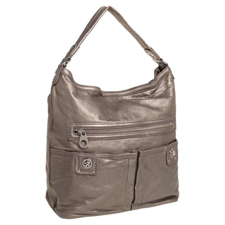 Marc Jacobs Borse da donna: Marc Jacobs metallic soft leather double pocket shoulder bag – Usato da Rüschlikon venduto da del_f9xw 2