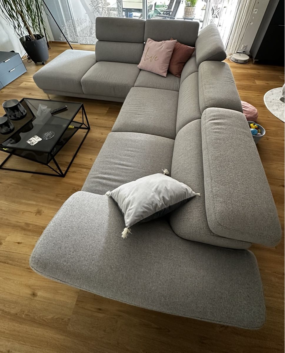 Pfister Divani: Grosses Ecksofa in Grau von Pfister – Usato da Ermenswil venduto da sab_5lvq 2