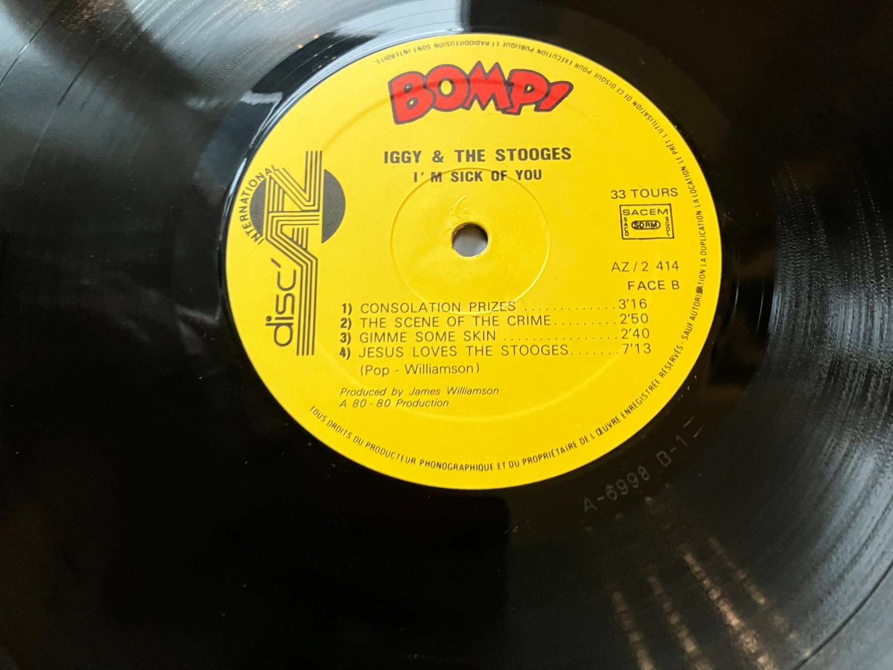 Vinyles: Iggy And The Stogges – D'occasion à Aarwangen par Jukebox3 7