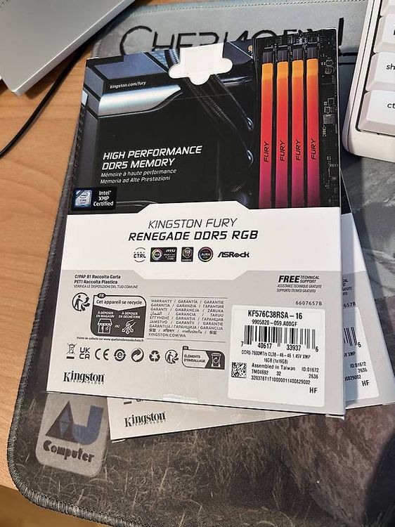 32Gb DDR5-RAM FURY Renegade RGB 7600 MHz (Neu und originalverpackt) in ...
