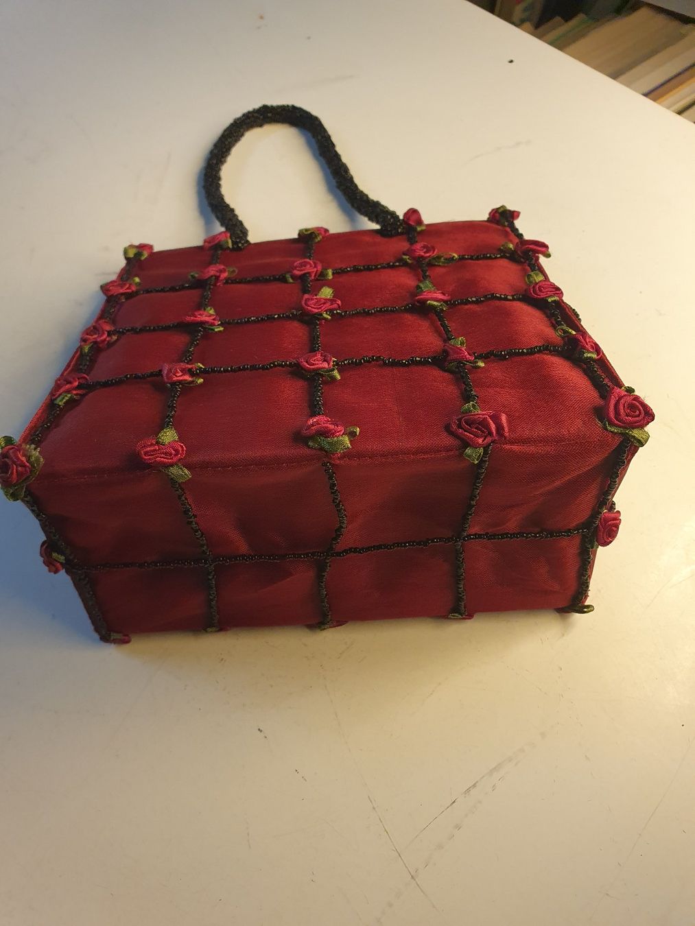Borse da donna: Damenhandtasche Rosenmotiv – Usato da Zürich venduto da loosebone 3