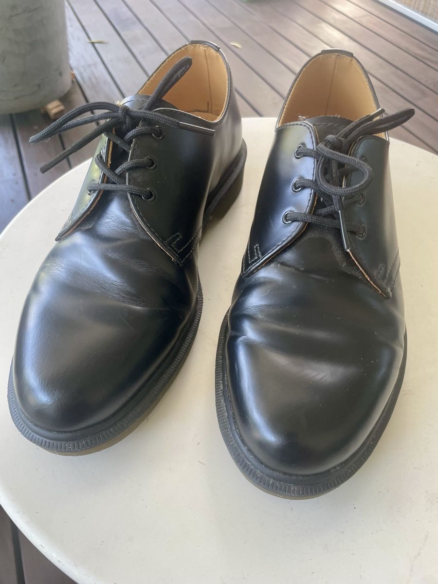 Dr. Martens Scarpe da uomo: Dr. Martens 1461 PW schwarz Grösse 43 – Usato da Güttingen venduto da Aquarium333 3