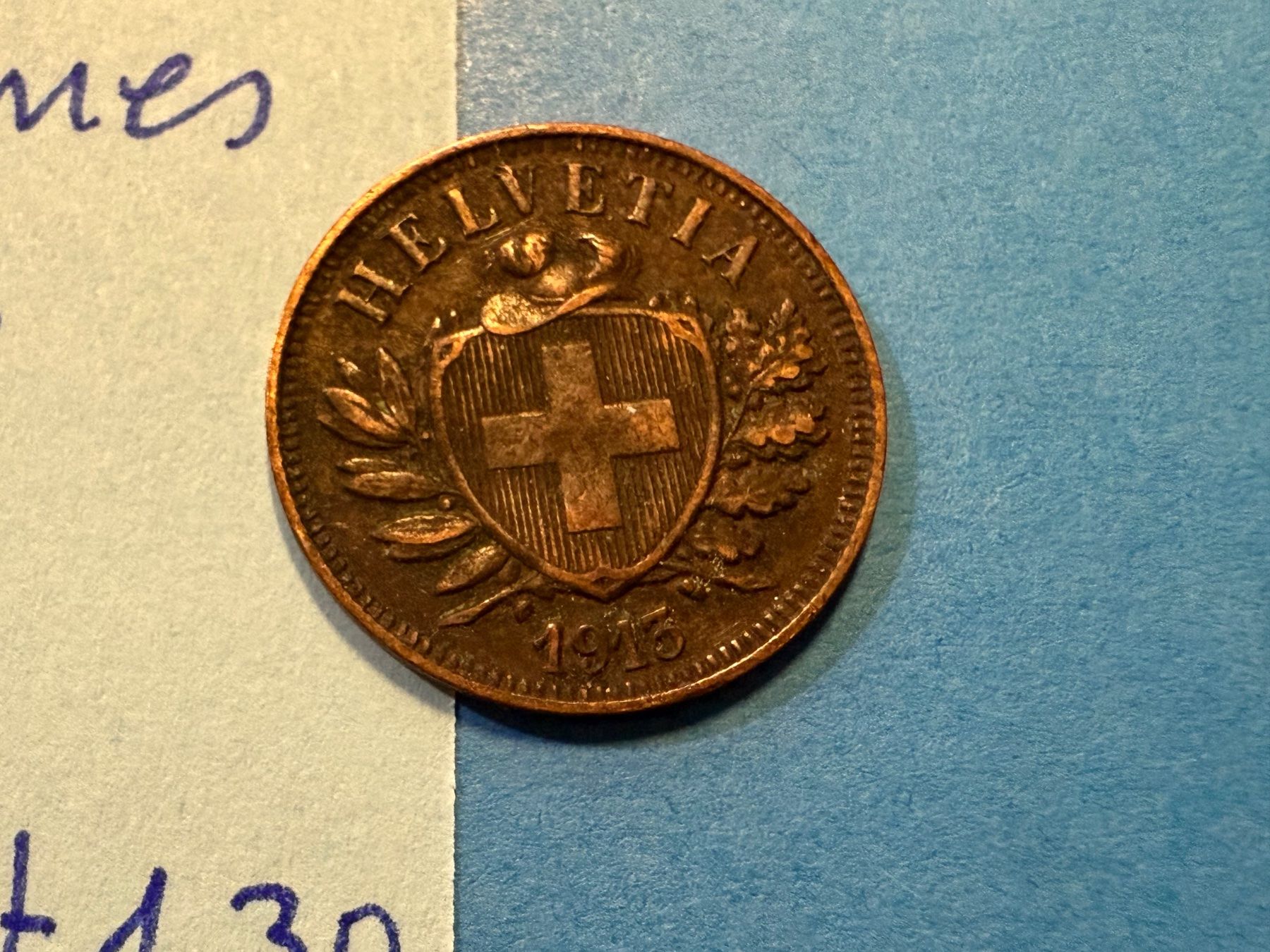 Tutti le monete: SUISSE : 2 CENTIMES 1913 - bon état – Usato da genève venduto da GEnumist 1