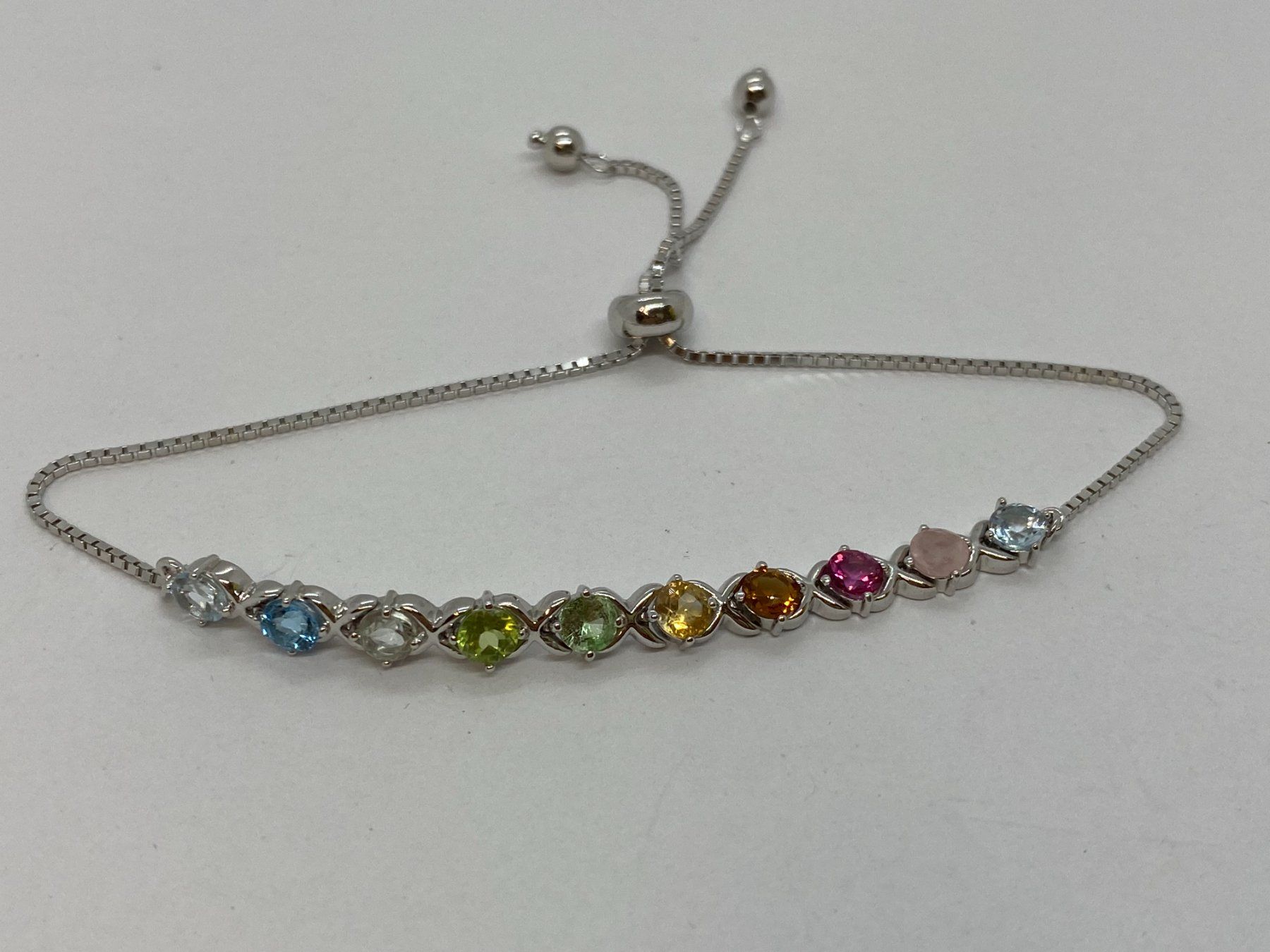Bracciali & Braccialetti: Multi Color Armband 925 Silber /i526 – Usato da Bern venduto da JMsoehne1987