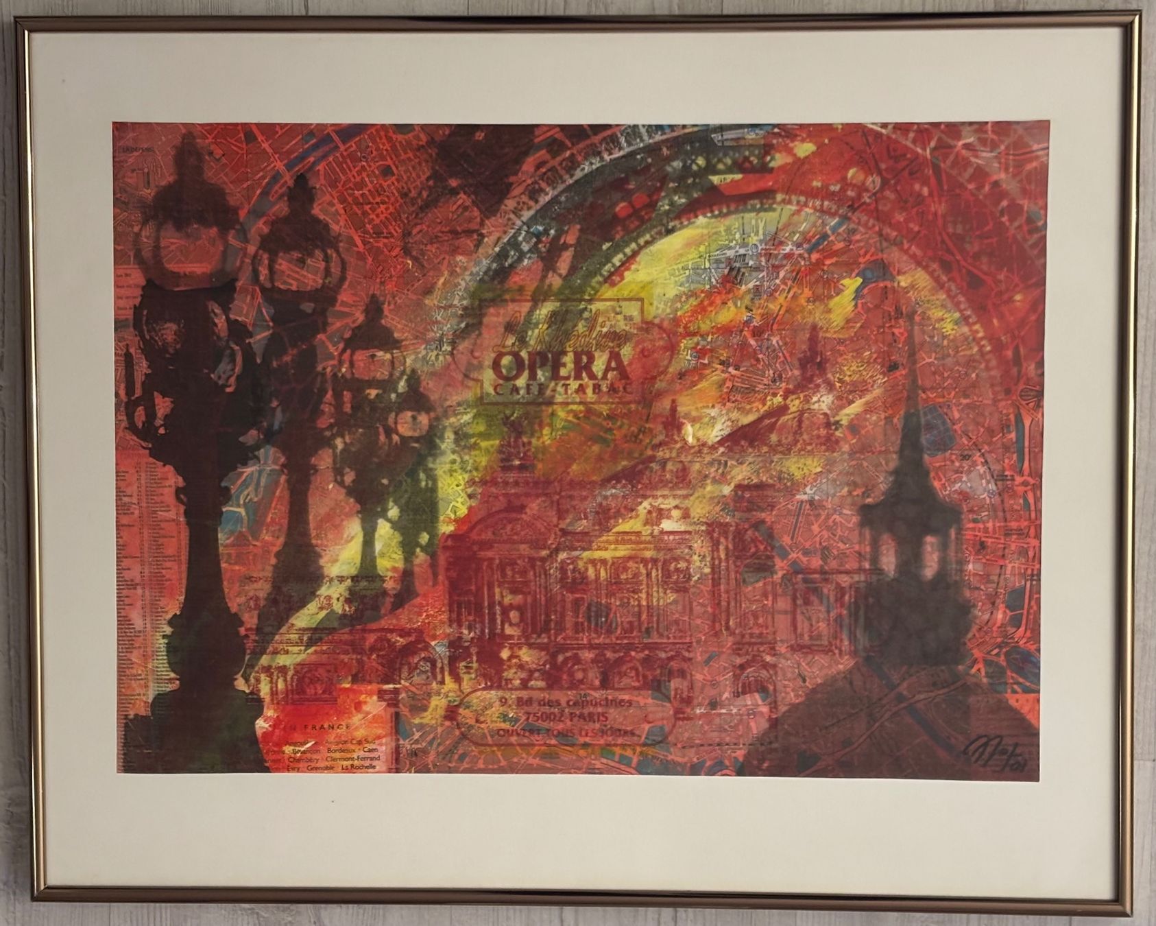 Foto & Immagini: PARIS. raffinierte Collage/Mischtechnik des DUOS GULDENSTERN – Usato da Rütihof venduto da til_68lp 3