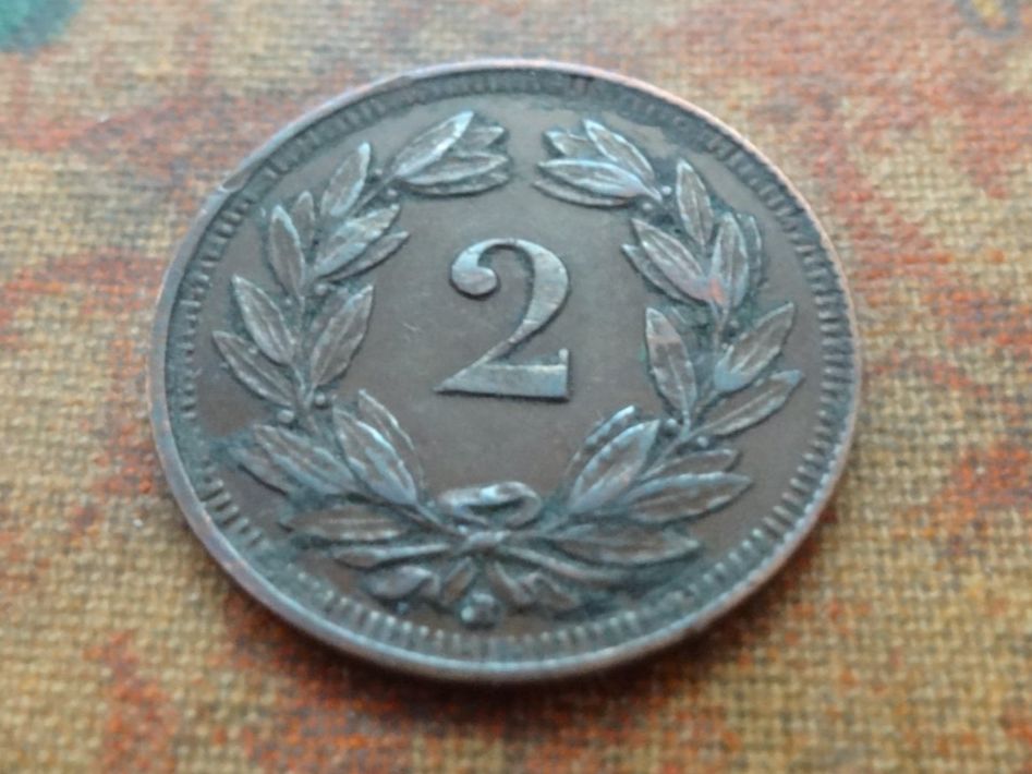 Alle Münzen: 2 Rp. 1915   (A) – Gebraucht aus Romanel-sur-Lausanne von Swift13 1
