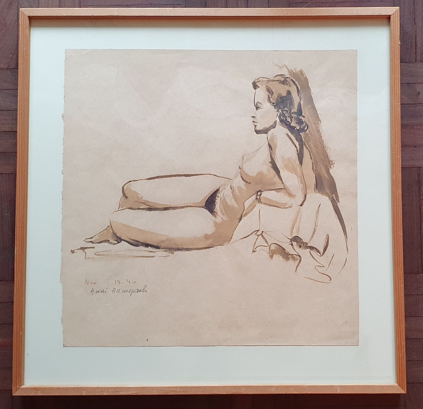 Gemälde: Bild - Akt - signiert 1946, – Gebraucht aus Kreuzlingen von Rschweiz1